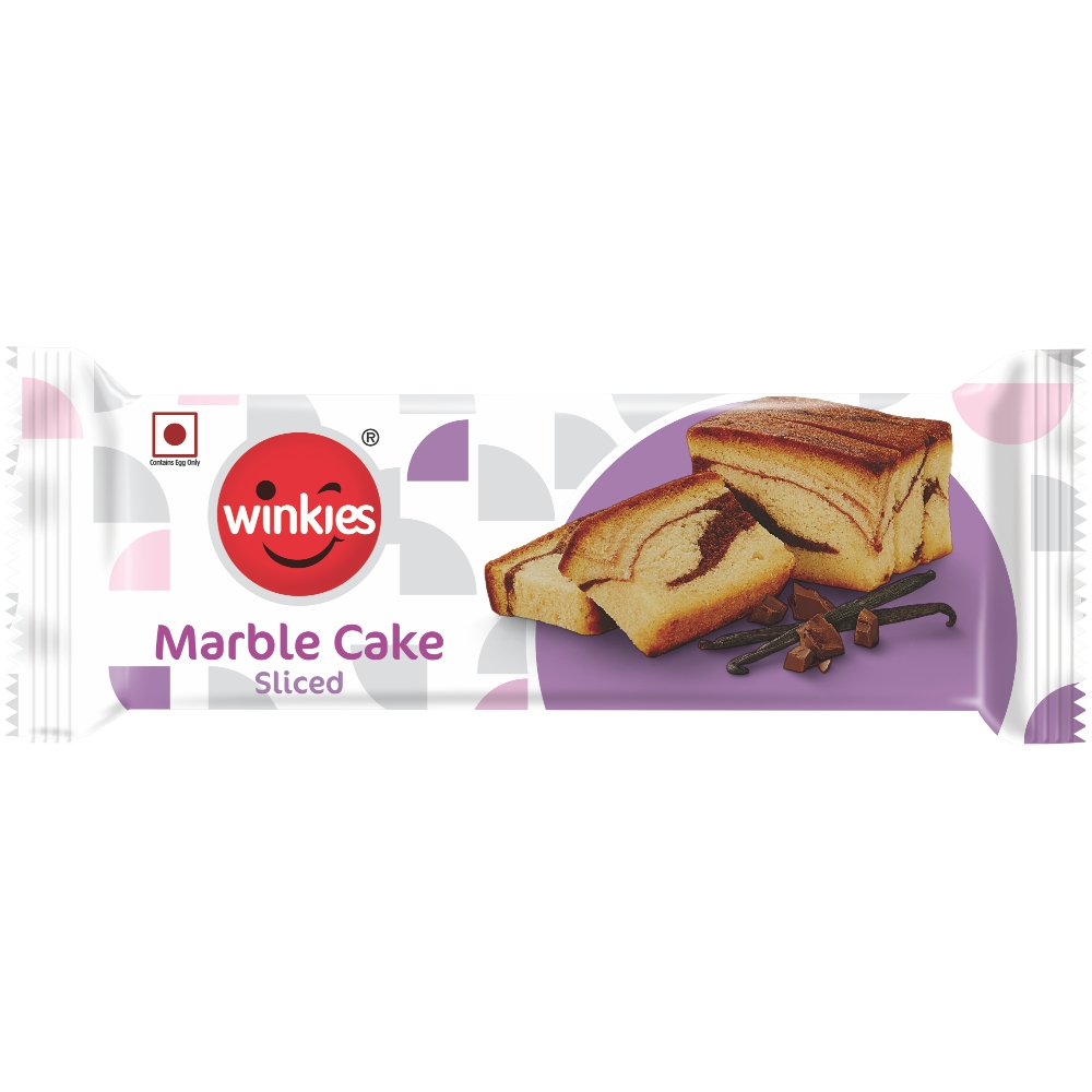 WINKIES MARBLE SLICE CAKE - 130 GM